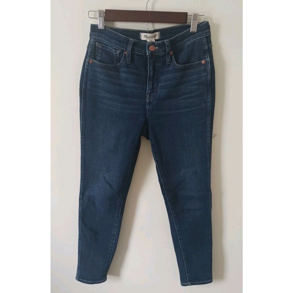 Madewell Petite 26P Skinny Jeans High Rise Dark Wash Stretch Denim